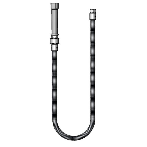 T&S  B-0044-H-SWV  44'' Ss flex Hose W/ Gray Handle & Prsv Swivel