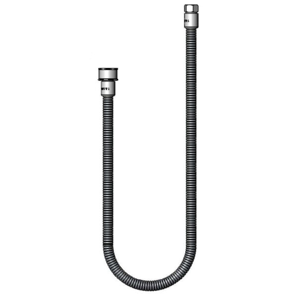 T&S  B-0044-H2A-SWV  44'' Ss flex Hose W/ Prsv Swivel Less Handle