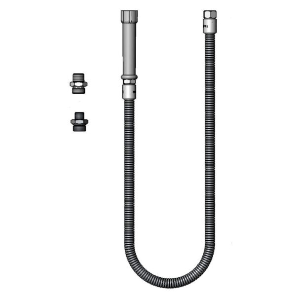 T&S  B-0044-H5  Hose, 44'' flex SS w/ 172A Adapter And A 053A Adapter