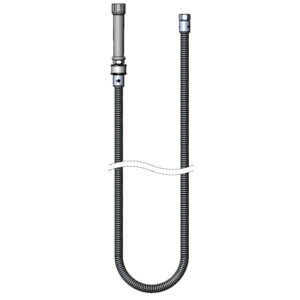 T&S  B-0068-H-SWV  68'' Ss flex Hose W/ Gray Handle & Prsv Swivel
