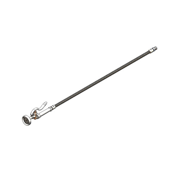 T&S  B-0100-UNIV  Spray Vlv B-0107 w/ 44'' flex SS Hose, Univ. Adptr Kit