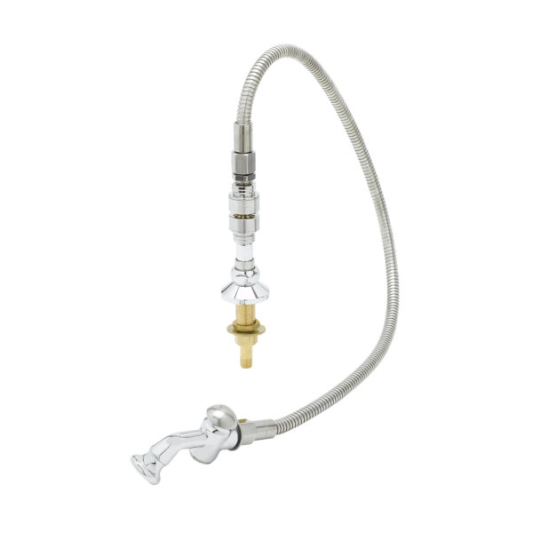 T&S  B-0101-B  Spray Vlv W/ Rose Spray, Flex SS Hose