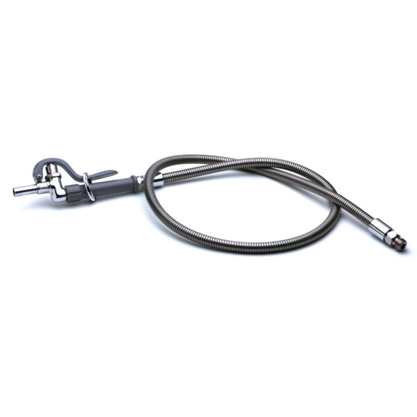 T&S  B-0102-B  Pot & Glass Filler, Straight End Nozzle, 68'' flex SS Hose