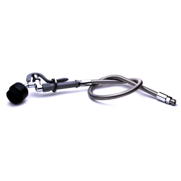 T&S  B-0106  Spray Vlv w/ Brush And 44'' flex SS Hose