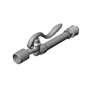 T&S  B-0107-J-SWV  Spray Vlv, Gray Grip Handle & Swivel, 1.07 gpm @ 60 psi