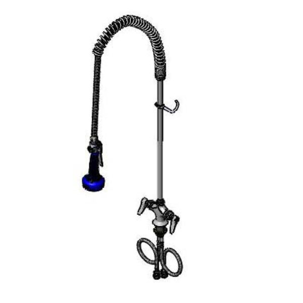 T&S  B-0113-08  Easy-Install PRU,1-Hole Deck mt Base,24''Riser