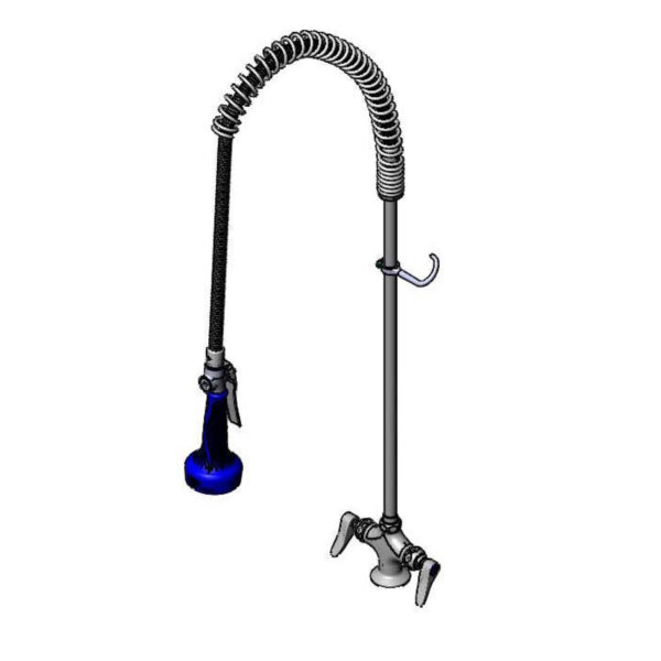 T&S  B-0113-08C  Easy-Install PRU:1-Hole Deck mt,24''Riser,Low-Flow Spray