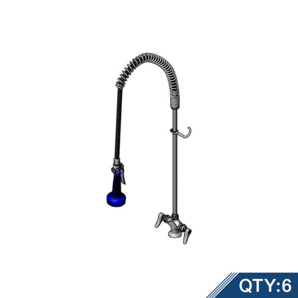 T&S  B-0113-08C-M  Easyinstall PRU, Spring , 1-Hole Base, 18'' Lines
