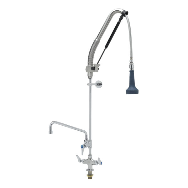 T&S  B-0113-12-CRB8P  Pull-Down PRU w/ 12'' ADF, Cerama cart,Lever, WallBrkt