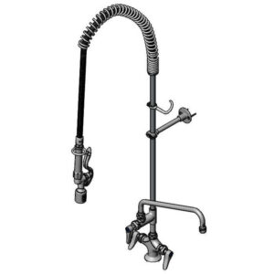 T&S  B-0113-12-CRBJ  EasyInstall PRU, 1-Hole Base, Ceramas, 12'' ADF