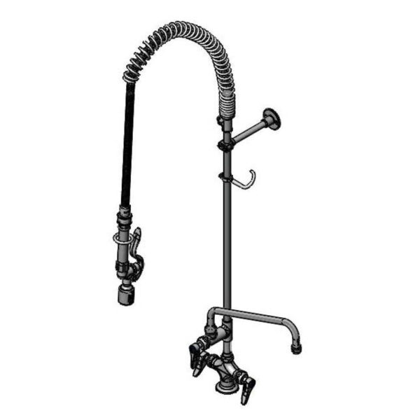 T&S  B-0113-12CRBJST  EasyInstall PRU, 1-Hole Base, Cerama, 12'' ADF
