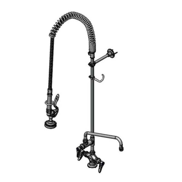 T&S  B-0113-A12B-TEE  Easyinstall PRU, 12'' Nozzle, B-0107, Wall Brkt