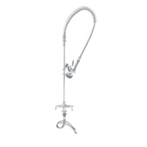 T&S  B-0113-B-TEE  Easyinstall PRU, 1-Hole Base, Flex Lines, Wall Brkt