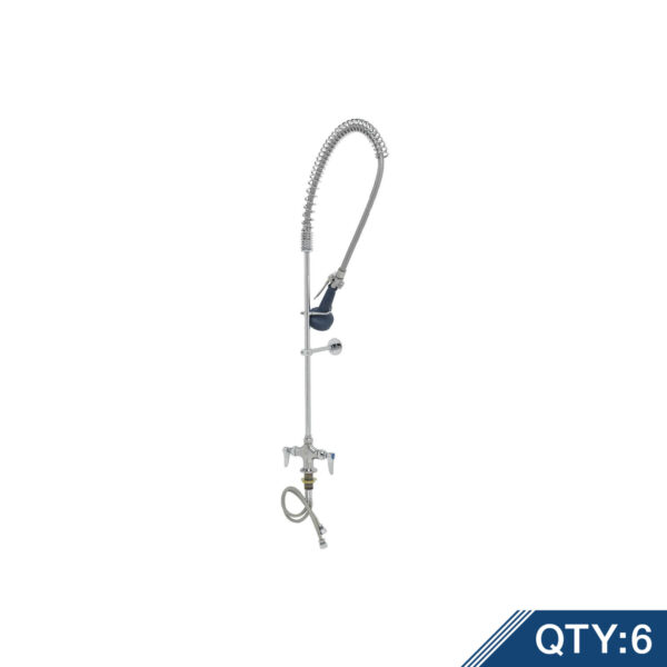 T&S  B-0113-B08-M  Easyinstall PRU, Spring , 18'' Flex Lines, Wall Brkt