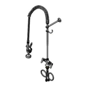 T&S  B-0113-B9  Easyinstall PRU, Spring , 1-Hole Base, 9'' Wall Brkt
