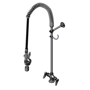 T&S  B-0113-BC  Easyinstall PRU, 1-Hole Base, Flex Lines, Wall Brkt