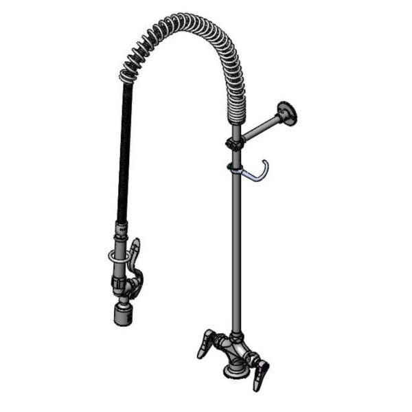 T&S  B-0113-BC  Easyinstall PRU, 1-Hole Base, Flex Lines, Wall Brkt