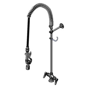 T&S  B-0113-BJ-SWV-T  Easyinstall PRU, 1-Hole Base, Flex Lines, Wall Brkt