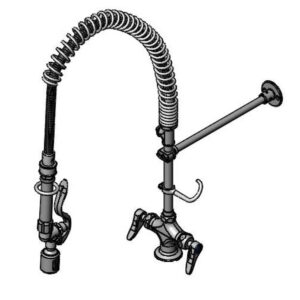T&S  B-0113-CBJX3HST  EasyInstall PRU, 1-Hole Base, Ceramas, B-0107-J