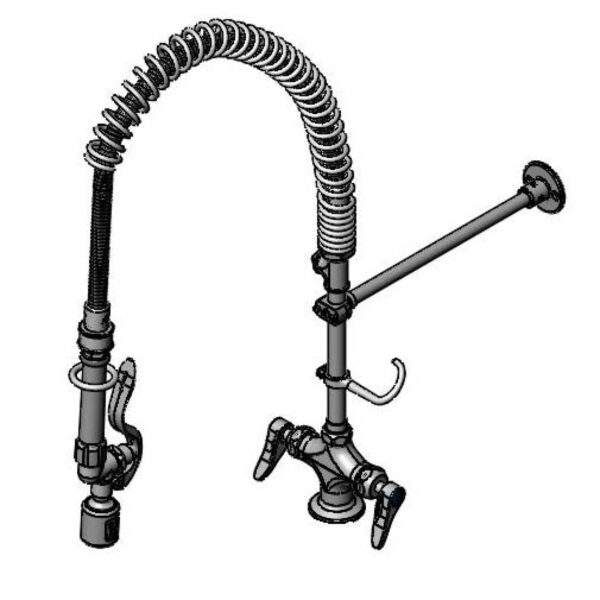 T&S  B-0113-CBJX3HST  EasyInstall PRU, 1-Hole Base, Ceramas, B-0107-J