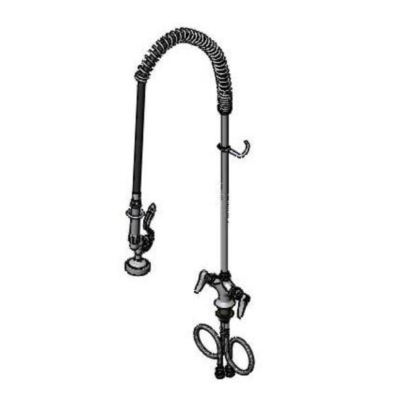 T&S  B-0113-R  Easyinstall PRU, Spring , 1-Hole Base, 18'' Lines