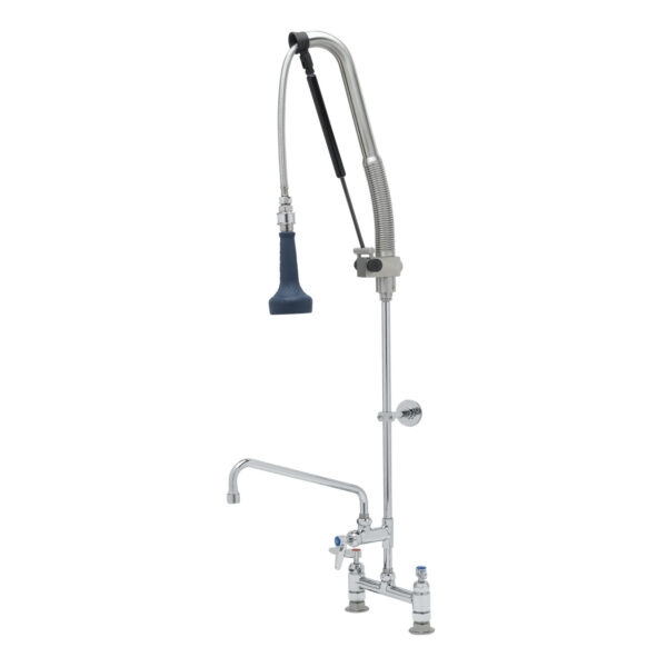 T&S  B-0123-12-CRB8P  Pull-Down PRU w/ 12'' ADF, Cerama cart,Lever, WallBrkt
