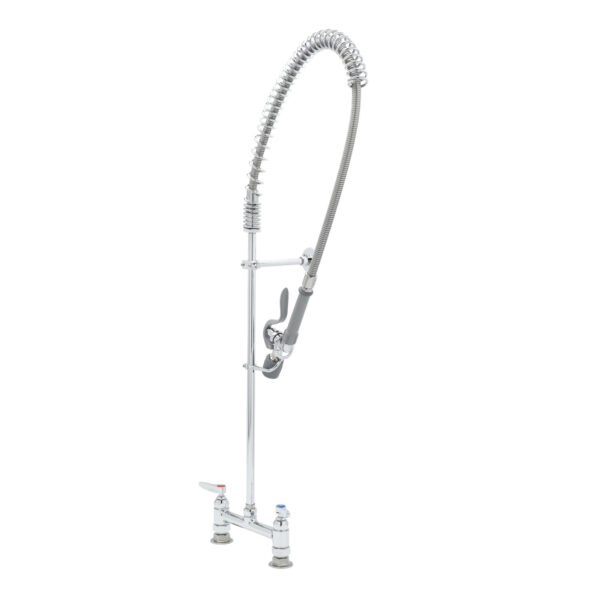 T&S  B-0123-BC  PRU Unit:8''C/C Deck mt,Low-Flow Spray,Wall Brkt,44''Hose