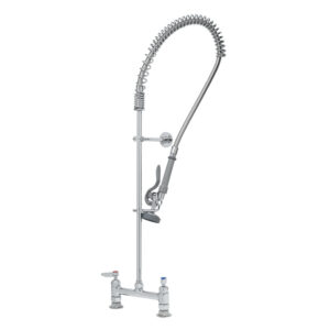 T&S  B-0123-CR-B  Easyinstall PRU, Cerama cart, Deck mt, 8'' Cntrs, Wall Brkt