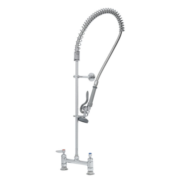 T&S  B-0123-CR-B  Easyinstall PRU, Cerama cart, Deck mt, 8'' Cntrs, Wall Brkt