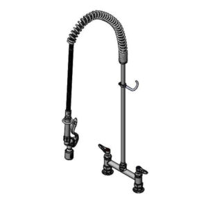 T&S  B-0123-CR-J  EasyInstall PRU, 8'' Deck mt Fct, Cerama Cart