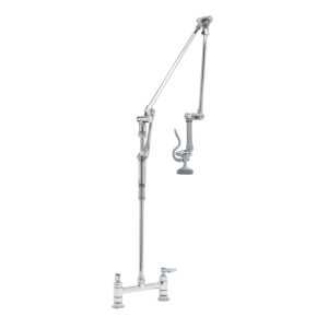 T&S  B-0124  PRU, Roto-Flex DesiG.N., Deck mt, 8'' Cntrs, 42'' Overall H