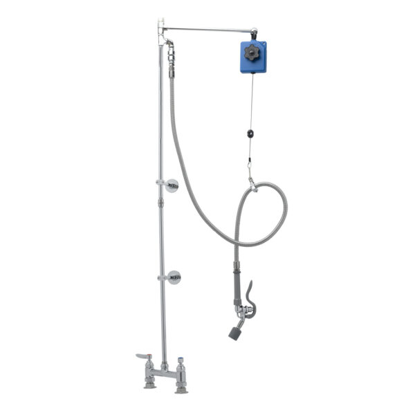 T&S  B-0128  PRU, Balancer, Deck mt Base, 8'' Cntrs, Angled Vlv