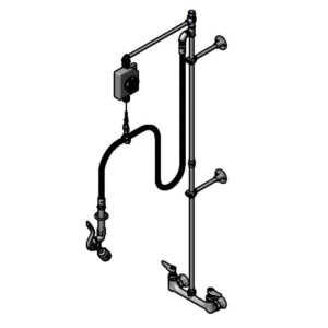 T&S  B-0129  PRU, Balancer, Wall mt Base, 8'' Cntrs, Angled Vlv