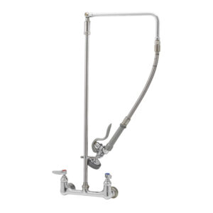 T&S  B-0131  PRU, Overhead Swivel Arm, Wall mt Base, 8'' Cntrs