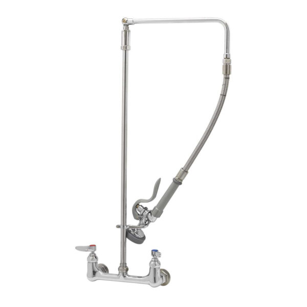T&S  B-0131  PRU, Overhead Swivel Arm, Wall mt Base, 8'' Cntrs