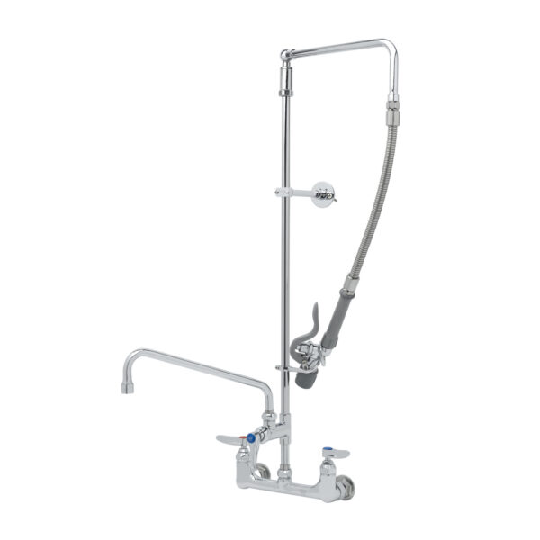 T&S  B-0131-ADF12-BC  8'' Wall mt PRU, B-0107-C, Fct & 12'' Swing