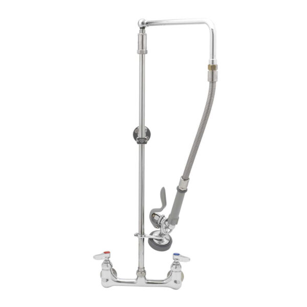 T&S  B-0131-B  PRU, Overhead Swivel Arm, Wall mt Base, 8'' Cntrs, Wall Brkt