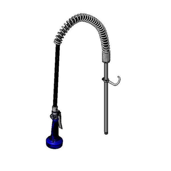 T&S  B-0133-08C-LB  PRU Unit: 44'' Flex Hose, B-0108-C, Spring