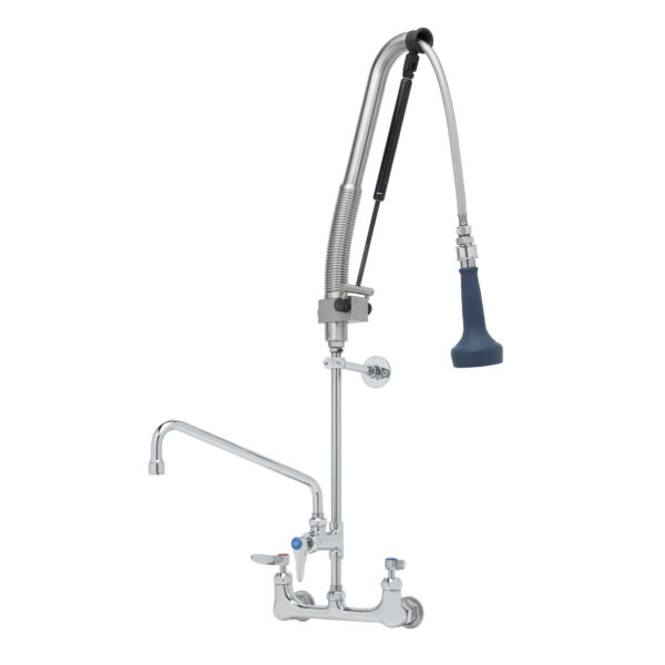 T&S  B-0133-12-CRB8P  Pull-Down PRU w/ 12'' ADF, Cerama cart,Lever, WallBrkt