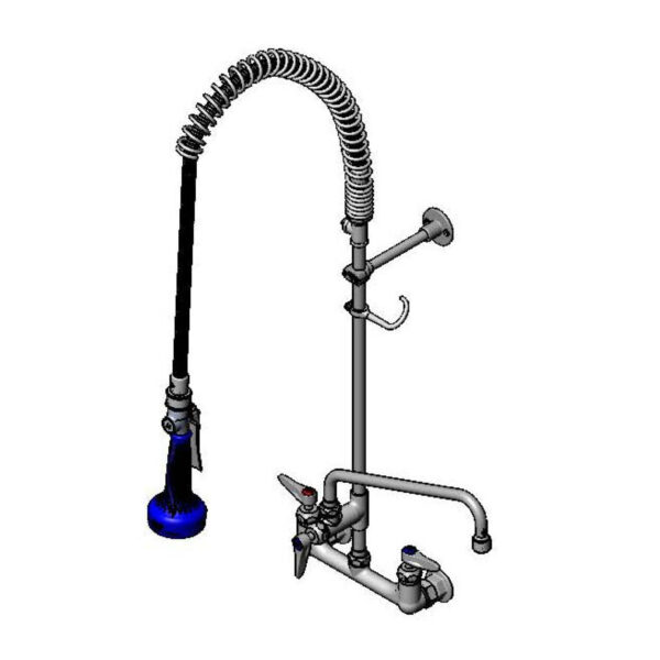 T&S  B-0133-12ACB8ST  PRU: 8'' Wall mt, Ceramas, ADF 12'' Nozzle