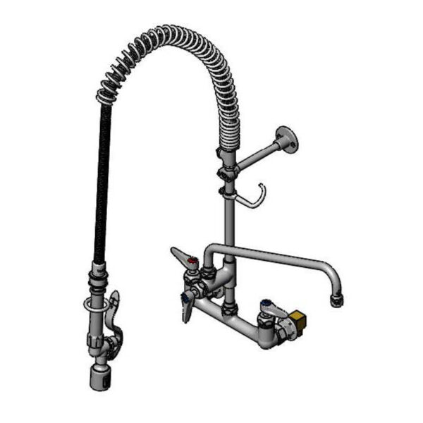 T&S  B-0133-14CRBJSX  EasyInstall PRU, 8'' Wall mt Fct, Ceramas, 063X, ADF