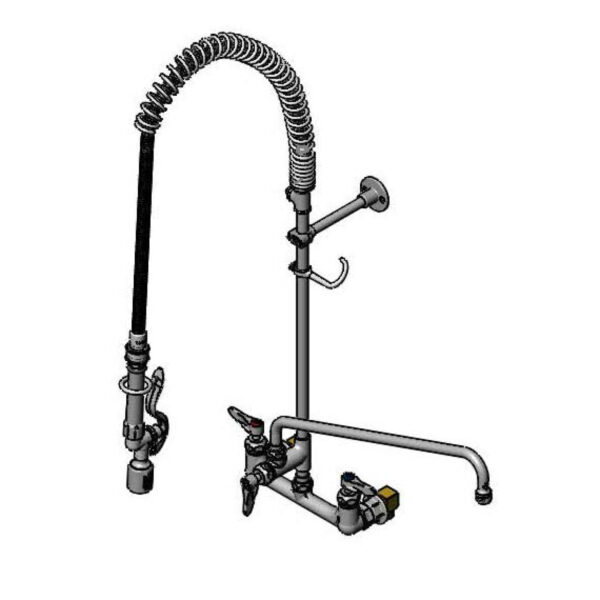 T&S  B-0133-18CRBJST  EasyInstall PRU, 8'' Wall mt, Ceramas, ADF