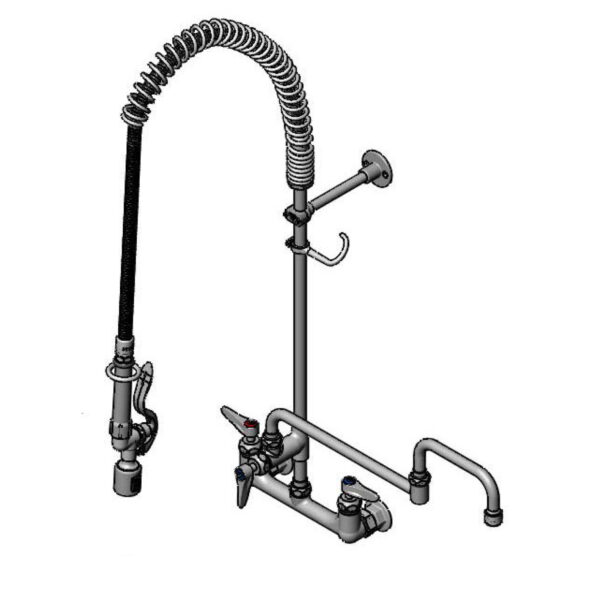 T&S  B-0133-18DACRBJ  PRU: 8'' Wall mt, Ceramas, ADF 18'' DJ Nozzle