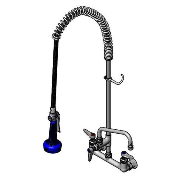 T&S  B-0133-A08-08  Easyinstall PRU, Spring , Wall mt Base, 8'' Cntrs, 8''  Fct