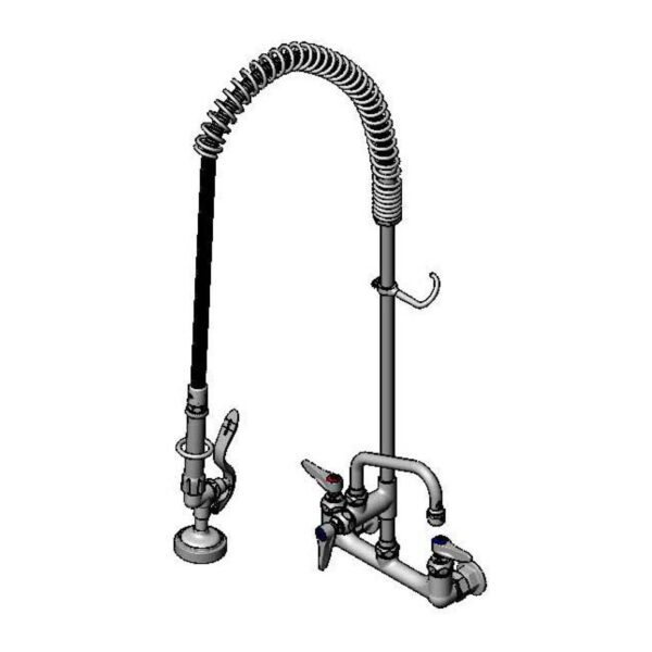 T&S  B-0133-ADF06  Easyinstall PRU, Spring , Wall mt Base, 8'' Cntrs, 6''  Fct