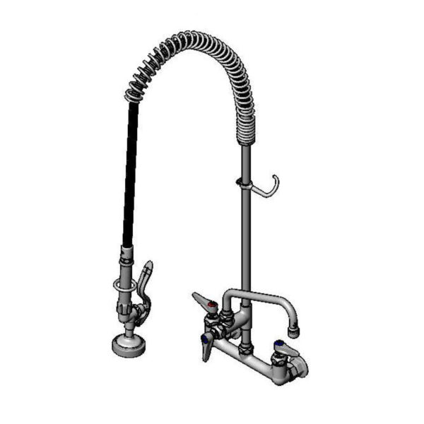 T&S  B-0133-ADF08  Easyinstall PRU, Spring , Wall mt Base, 8'' Cntrs, 8''  Fct
