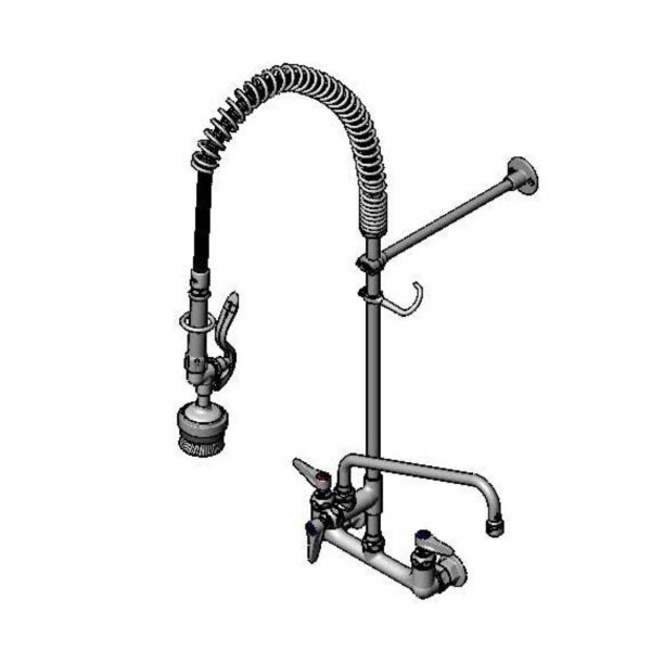 T&S  B-0133-ADF12-BR  8'' Wallmt PRU, 12'' Swing Nozzle, 36''Hose,