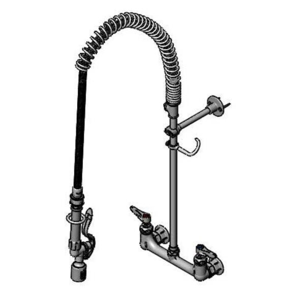 T&S  B-0133-BJ-SWV-T  Easyinstall PRU, 8'' Wall mt Base, Wall Brkt, Tee, Swivel