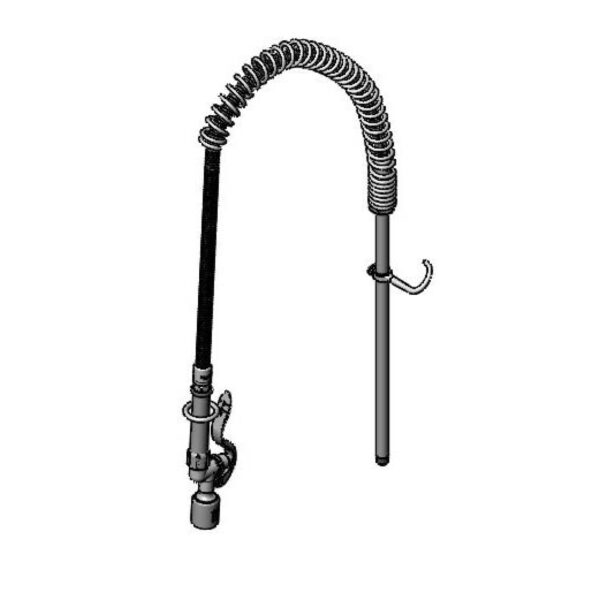 T&S  B-0133-C-LB  PRU Unit: 44'' Flex Hose, B-0107-C, Spring