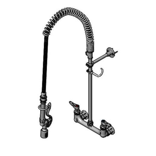 T&S  B-0133-CR-BJ-ST  PRU Unit, 8'' Wall mt, Ceramas, Tee